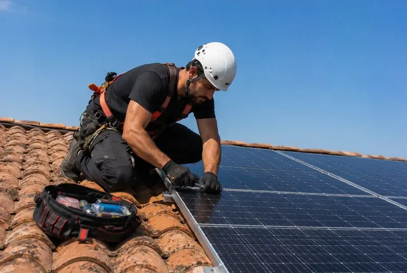 Maintenance et monitoring de panneaux solaires à Rœulx