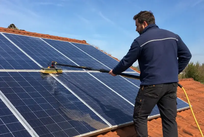 Nettoyage et entretien de panneaux solaires à Rœulx